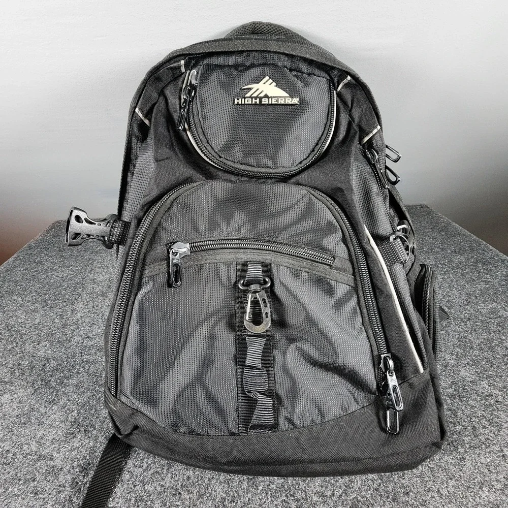 High Sierra XBT‎ Daypack TSA Backpack, Black Inner Compartments Removed